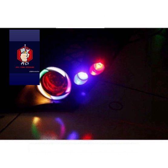 Bộ Mắt Cú Cho Exciter 135 Và 150 - Khung Nhựa Cú 2 Đôi Cúc Áo 2 Đèn Trợ Sáng U7 Màu Tùẏ Công Tắc On Off - Phụ Kiện Phụ Tùng