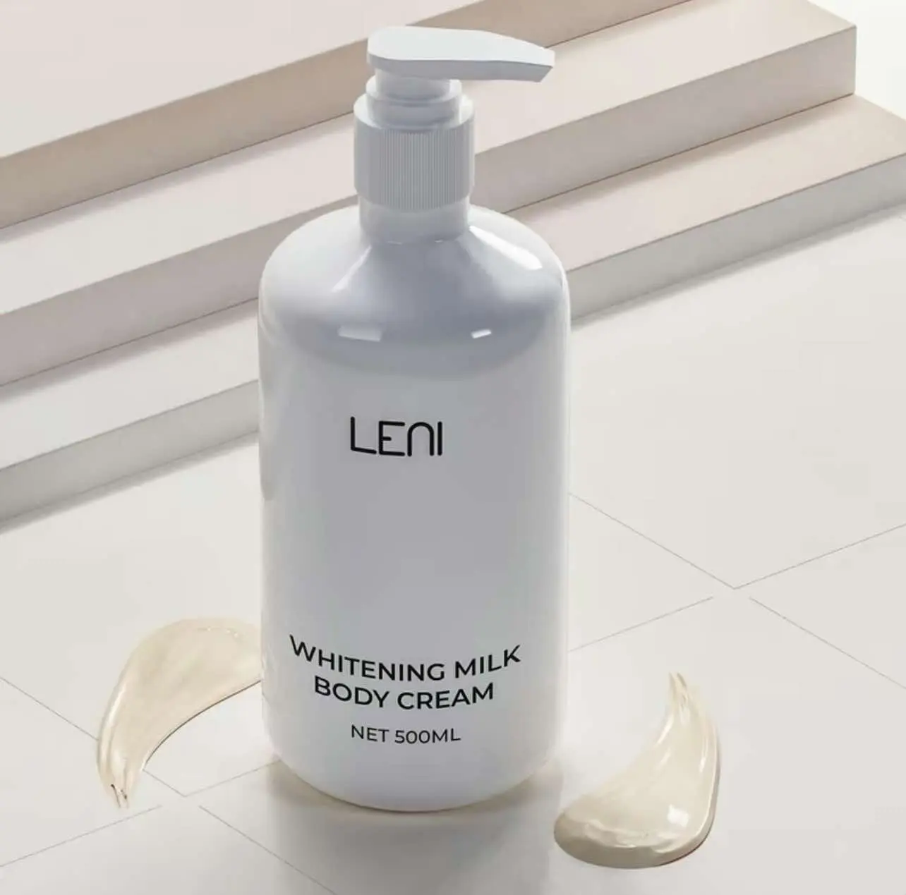 KEM BODY VÁNG SỮA LENI  500ml ( tặng kèm 1 tẩy tbc ) DƯỠNG DA BODY