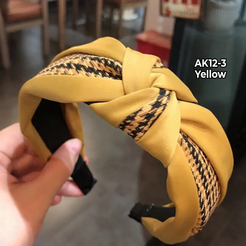 Bando Korea Wanita Dewasa Motif Lucu HeadBand Korea Bandana Kain Import Premium  Anak Aksesoris 7