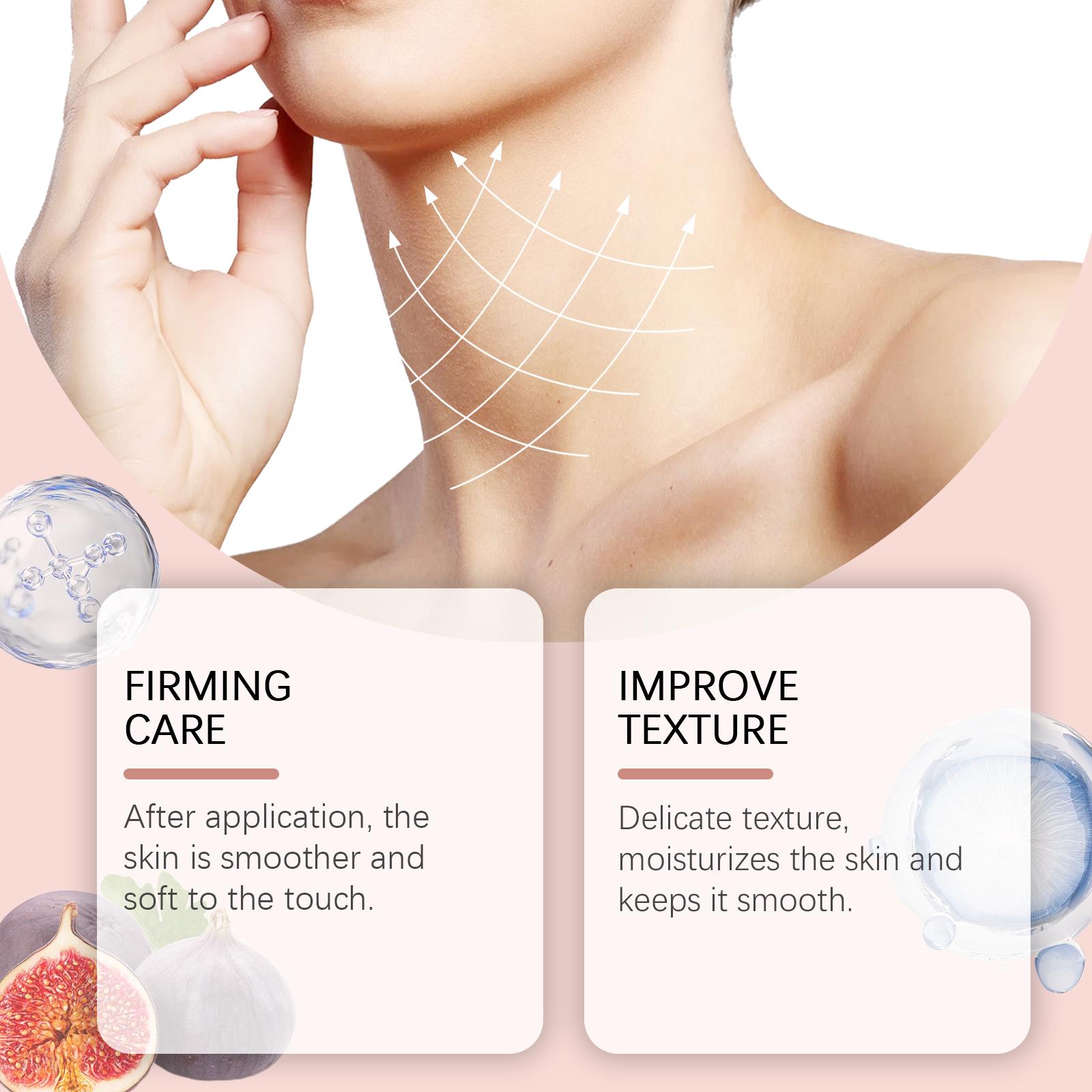 Hoygi Krim Leher Retinol Anti-Wrinkle Lifting Up Cream 50G Melembapkan Menghidrasi Mengurangi Garis Halus Pencerah dengan Kolagen Retinol dan Ekstrak Buah Ara Mengencangkan Aging Arbutin Mencerahkan Kerutan