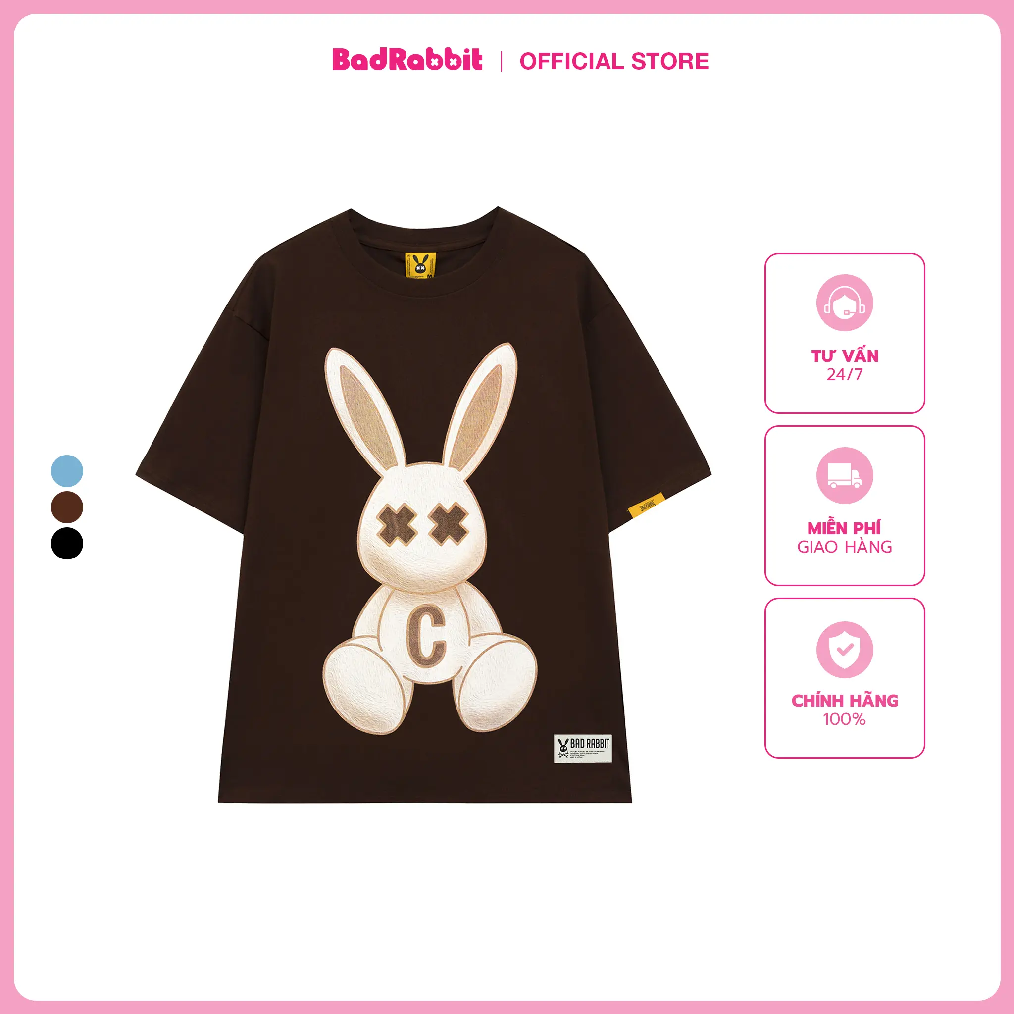 Áo Thun Unisex Nam Nữ Cổ Tròn Bad Rabbit SOFT TOY TEE  - LOCAL BRAND CHÍNH HÃNG
