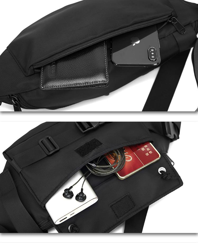 Product Introduction of 2025 New Trendy Crossbody Bag for Men Summer Ins Japanese Style Small Backpack Student Sports Waist Bag Unisex Casual Shoulder Chest Bag 15