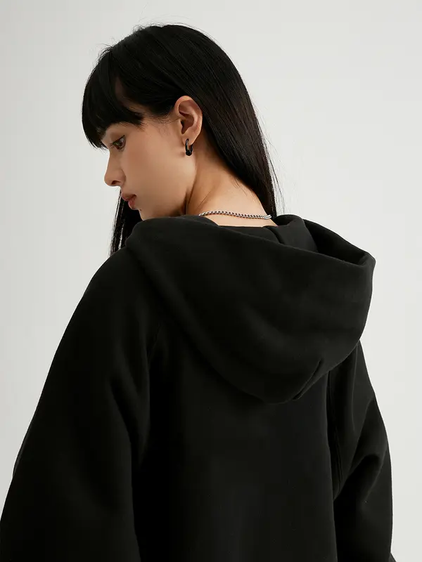 Áo hoodie trơn nam nữ ulzzang nỉ bông, áo khoác nỉ unisex form rộng Menswear 8