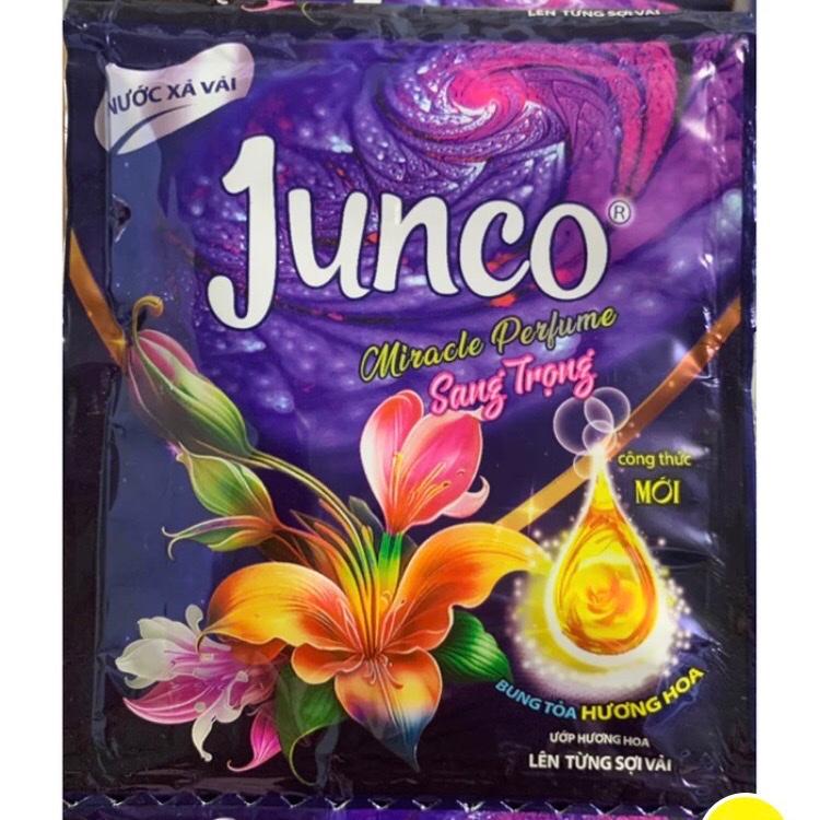 Combo 5 dây Nước xả vải Junco đen tím 10 gói hàng chính hãng - Nam Ngọc shop