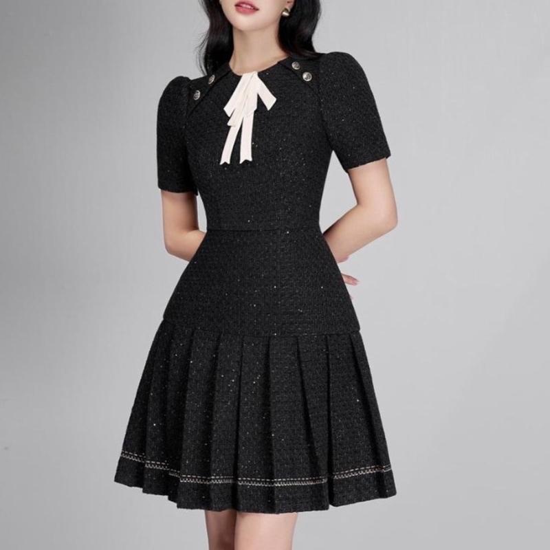 (XẢ KHO) Váy dập ly dáng xòe thiết kế By Hà Anh D34