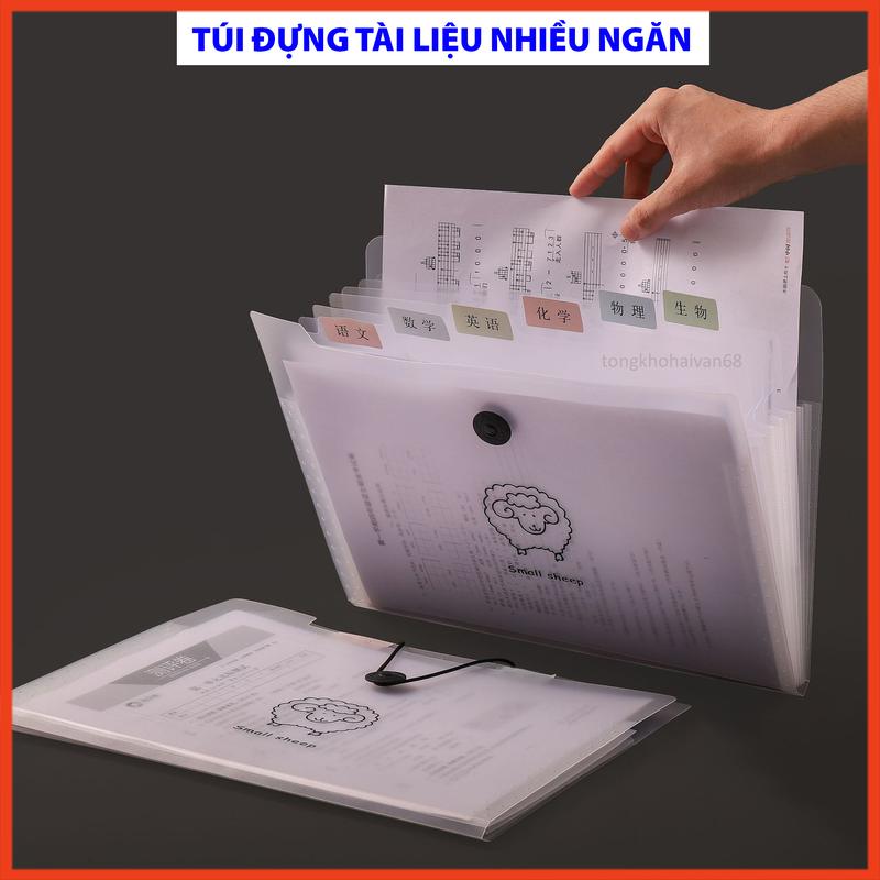 Cặp đựng tài liệu tệp đựng tài liệu, kẹp file túi đựng hồ sơ A4 nhiều ngăn tiện dụng ,phụ kiện văn phòng phẩm