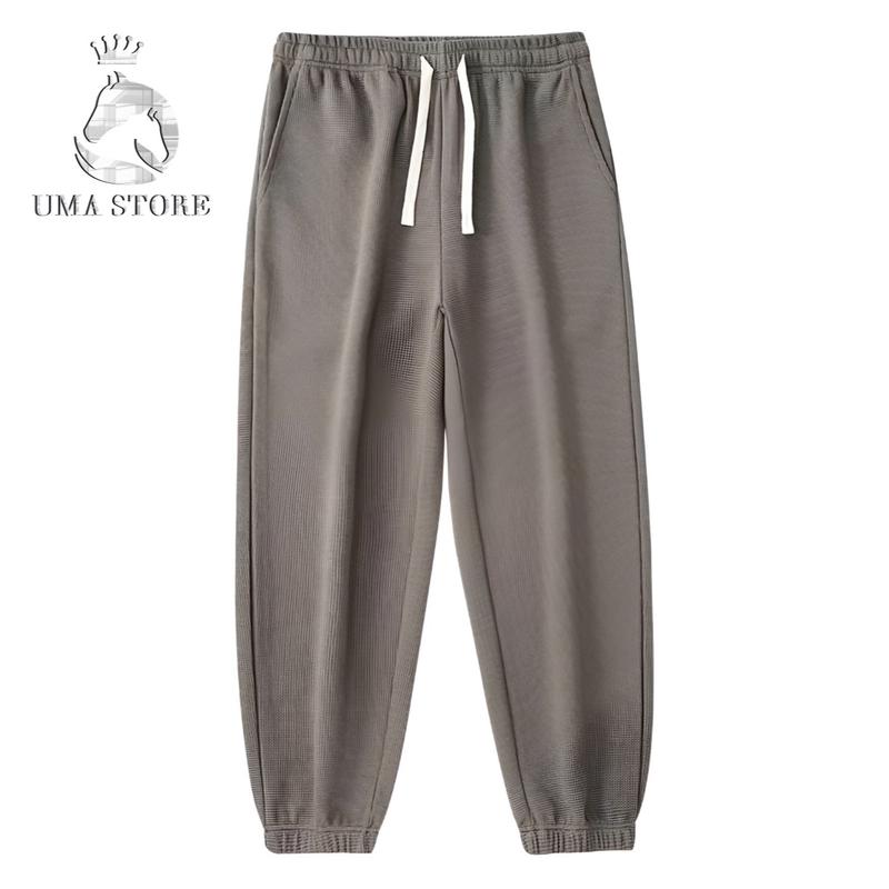Quần trơn dài chất liệu nỉ tổ ong dày dặn thanh lịch thể thao UNISEX - Quảng Châu loại 1 POLOUMAOR . Ôm gọn Jogger Sport có thể giặt máy thời_trang Gym Tập Gym