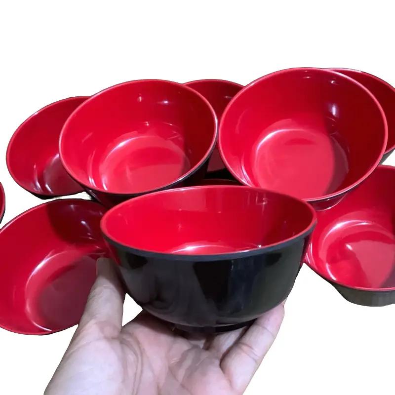 20 cái chén bê ka đỏ đen Chen ăn cơm ạ mẫu đẹp