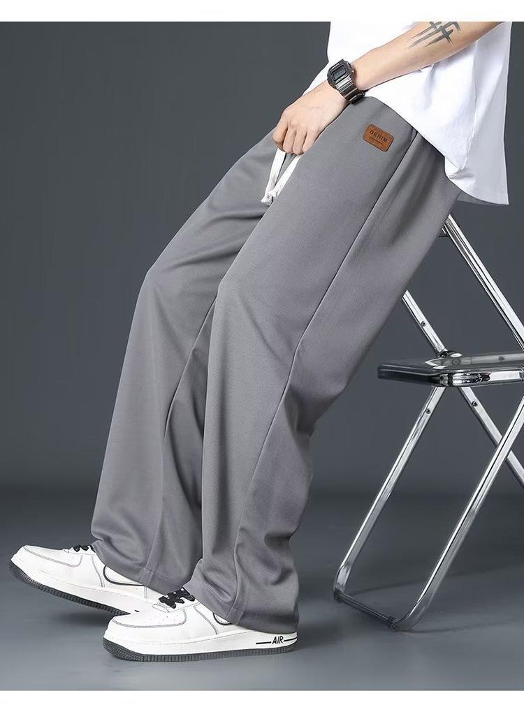 Product Introduction of Chotoya men's trouser Korean baggy pants Taslan casual pants for men Menswear Lingerie Pocket Beige Plain Tropical 23