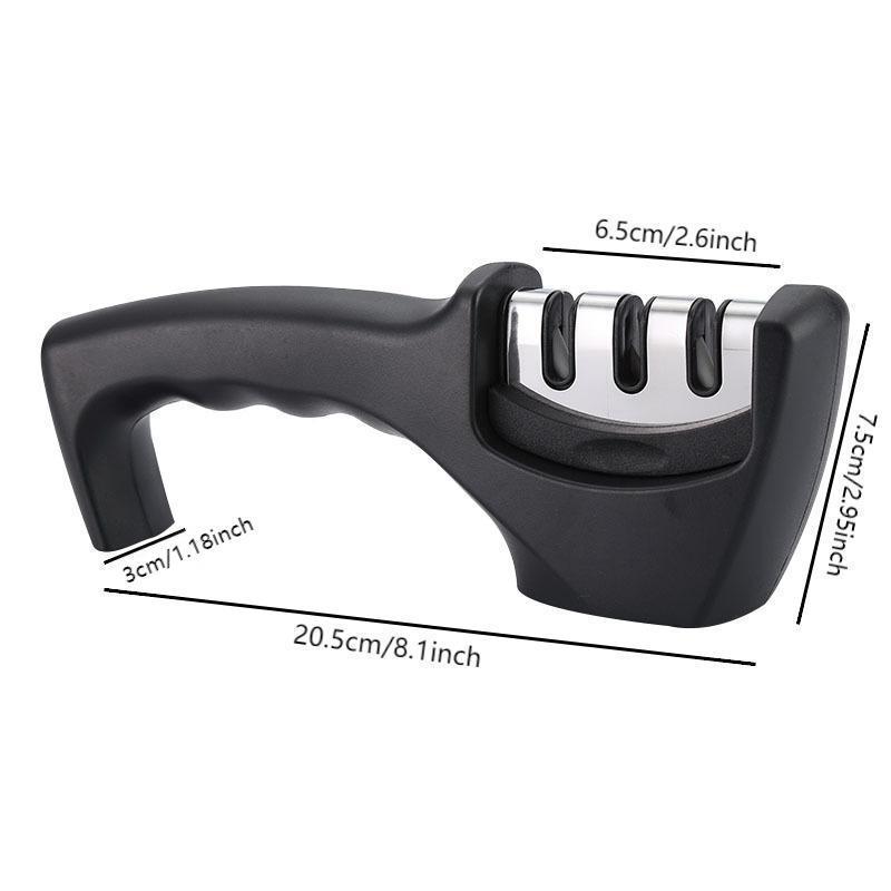 3-stage Knife Sharpener, 1 Count Knife Sharpening Tool, Knife Polishing Tool & Kitchen Knife Accessories 1