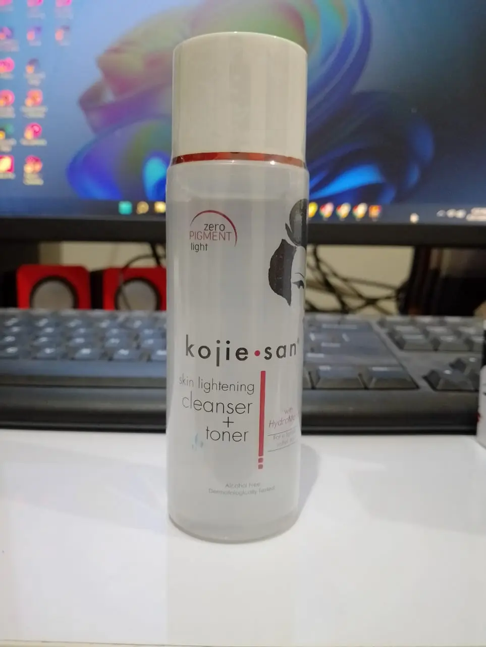 ( AKU MURAH ) Kojie San Skin Lightening Cleanser + Toner with Hydromoist 100ml Extract Kering Membersihkan Wajah