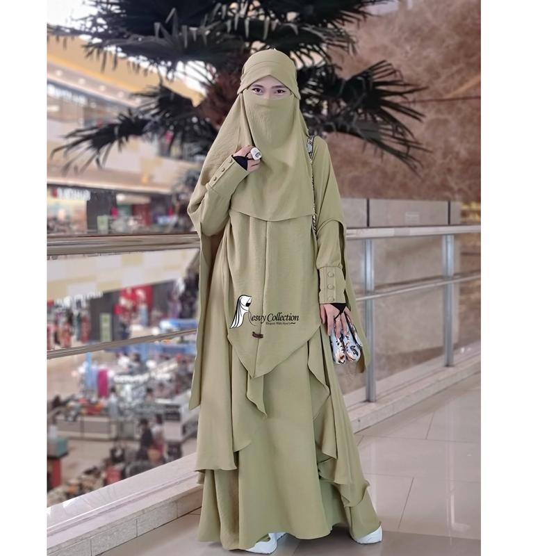 Product Introduction of gamis syari set YUMNA byresvy_collection mewah elegant simple 2