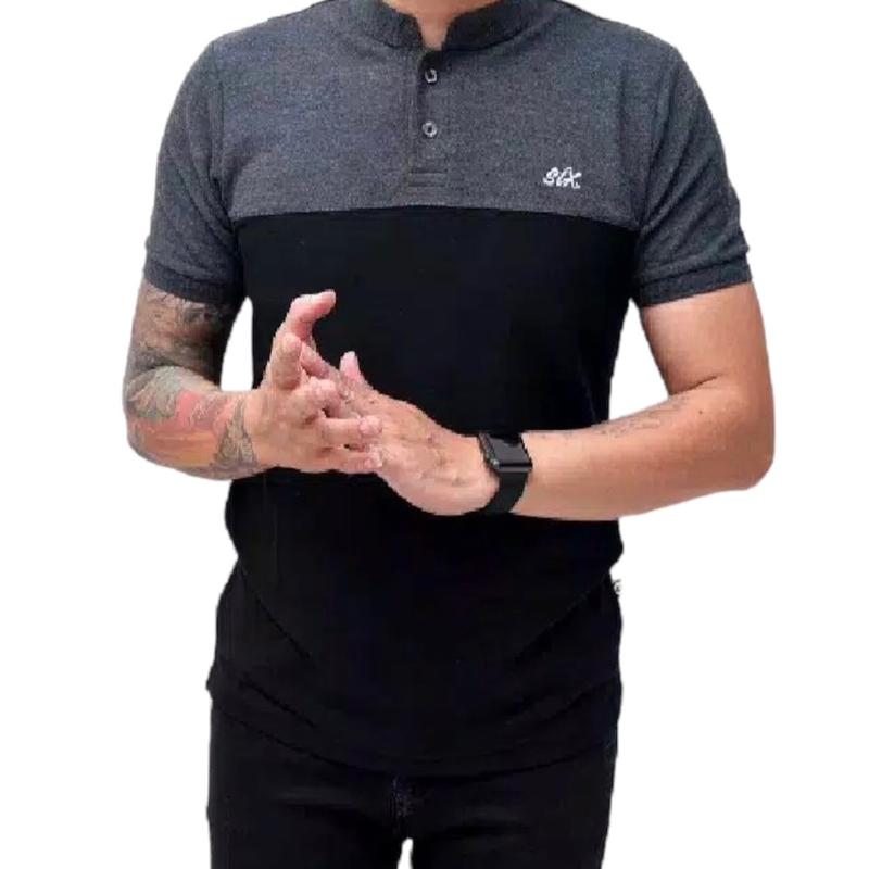 Baju kaos kerah SIX pria dewasa / kaos kerah kombinasi / kaos kerah Quality premium Katun Polo Distro 6
