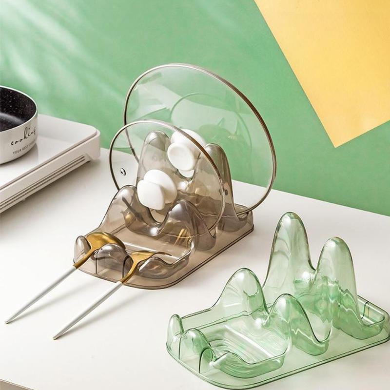 Giá Để Nắp Vung Xoong Nồi, Kệ Gác Thìa Đũa Thìa Nấu Ăn Tiện Lợi Gia Dụng Thông Minh Kitchen