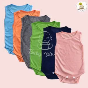 SINGLET ROMPER KUTUNG JUMPER KAOS DALAM BAJU BAYI NEWBORN BARU LAHIR WARNA POLOS COWOK CEWEK set bodysuit