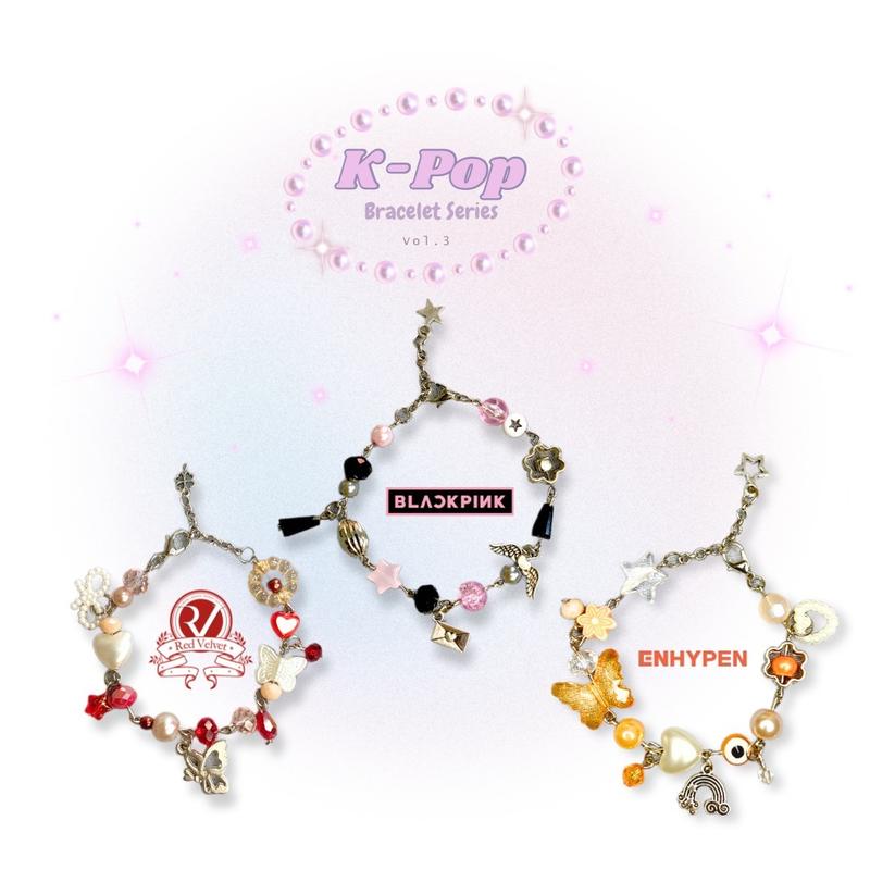 Gelang Manik Korea - Kpop Beads Bracelet by Kilau Pernik | VOL 3: BLACKPINK, RED VELVET, ENHYPEN ️ — Kpop fandom colour inspired 0