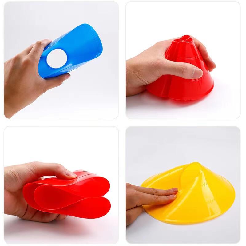 Product Introduction of 1 piece of football cone disk speed equipment marked with agile training logo, flat Kon bucket 4
