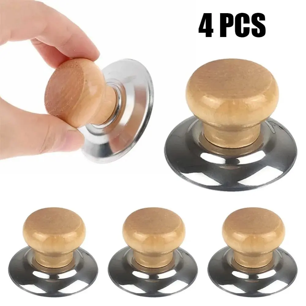 1/4Pcs Durable Cookware Parts Pot Lid Holding Lifting Handle Kitchen Accessories Replacement Knob Saucepan Heat Resistant Pot Cover Top