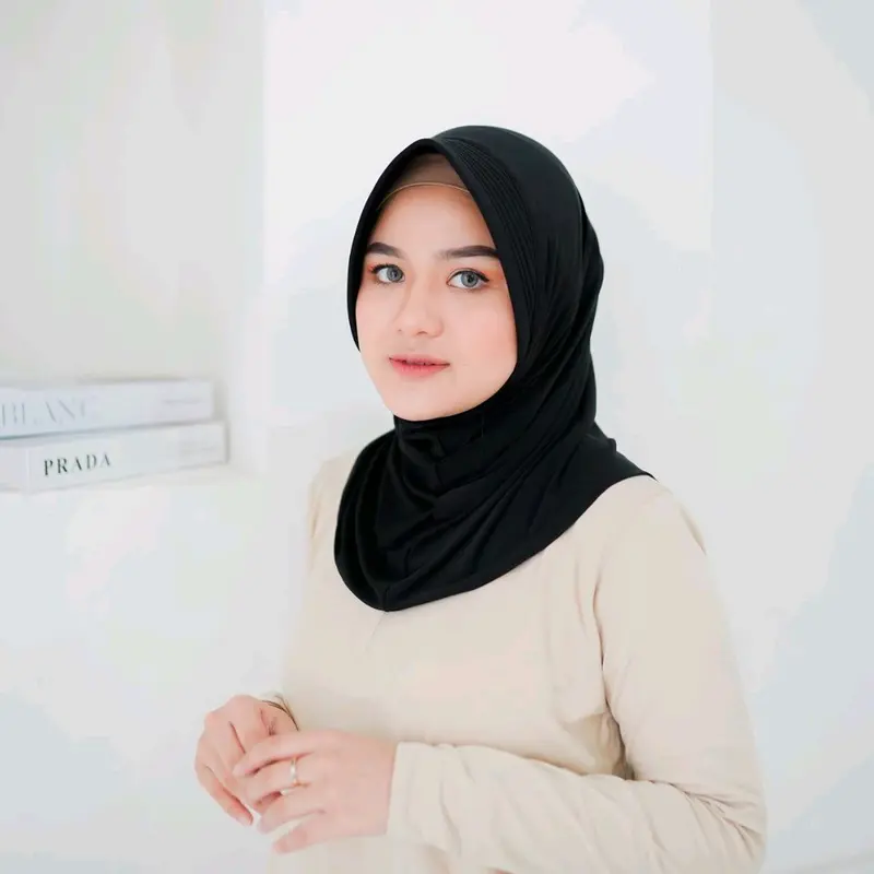 PAKET HEMAT HIJAB SPORT JERSEY 40K 3 PCS Coklat Nyaman 1