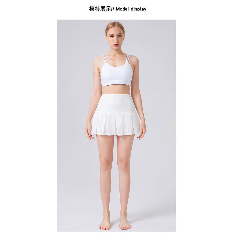 Product Introduction of Women's spring and summer running sports short cross sexy pleated tennis fitness skirt, half skirt 9