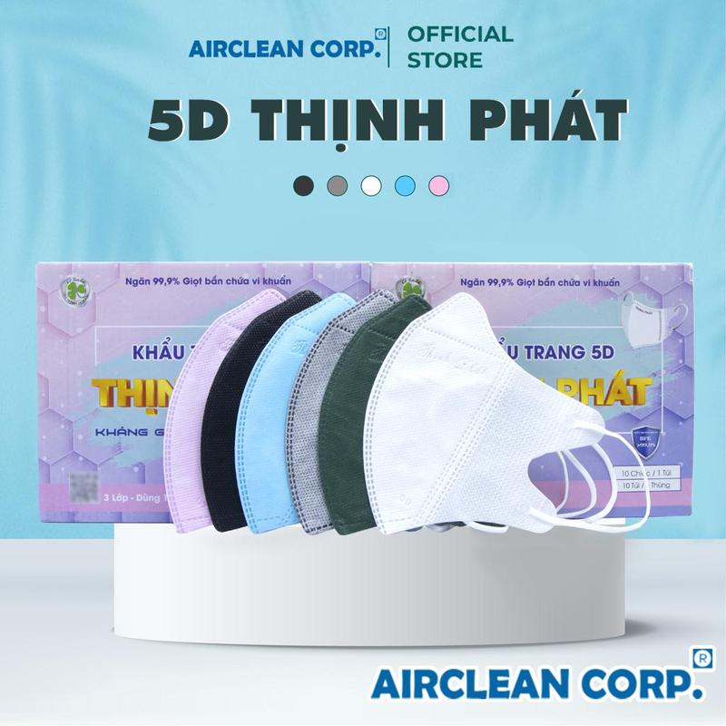 5D Thịnh Phát- Thùng 100 Chiếc Khẩu Trang 3 Lớp Chống Tia UV