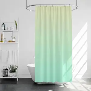 (Praktis) Tirai Kamar  Polyester Tebal Gradien 3 Warna Tirai Gorden Kamar Mandi 180 x 180 cm Shower