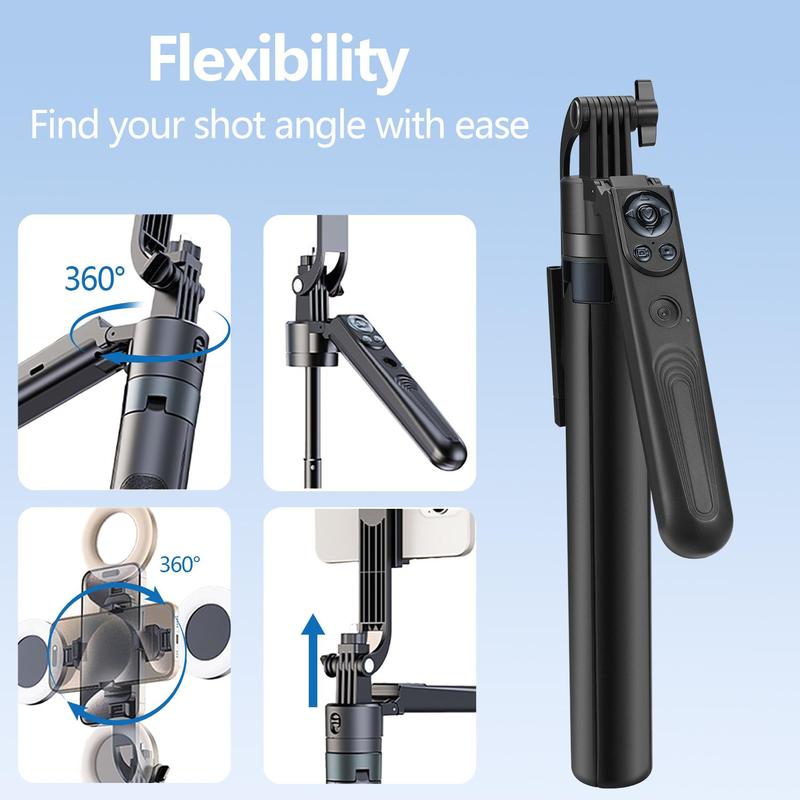 Auto Face Tracking Phone Holder, 360° Rotation Face Body Phone Tracking Tripod, Smart Shooting Camera Mount for Live Vlog Streaming Video, Selfie 3