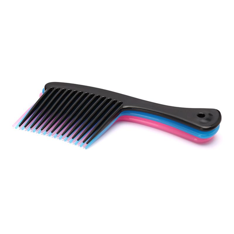 Product Introduction of Large Wide Tooth Comb Handle Detangling Reduce Hair Loss Comb Pro Female Smooth Hairbrush Hairdressing Salon Dyeing Styling Tool 5