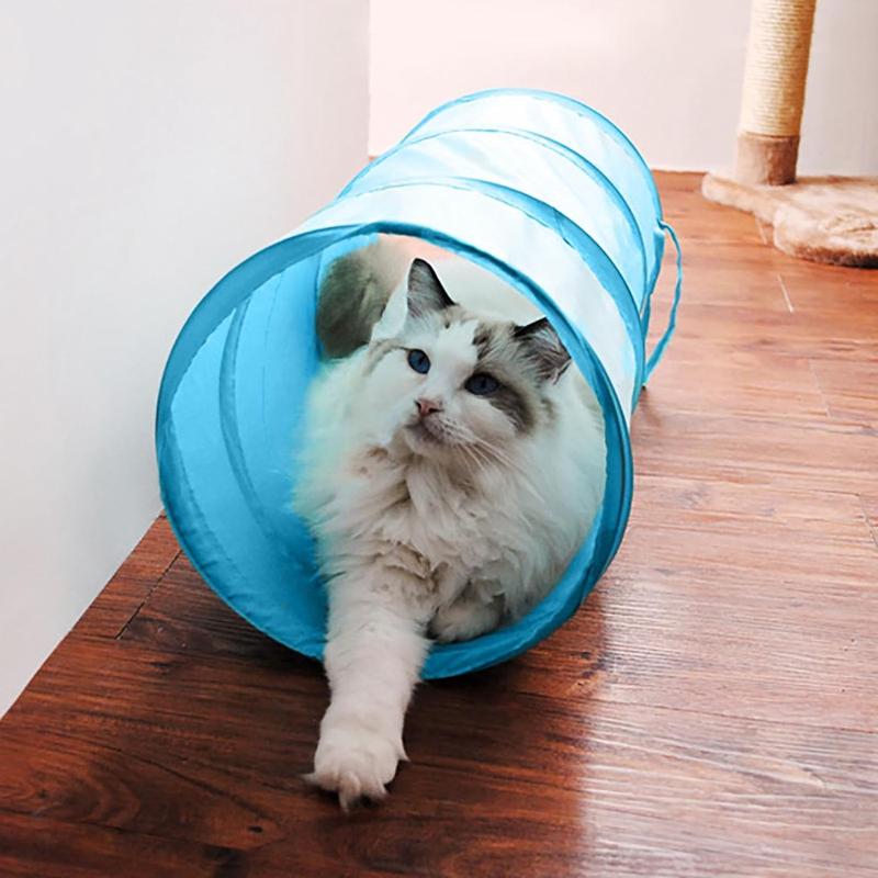 Cat Tunnel for Indoor Cats Interactive, Rabbit Tunnel , Pet Play ...