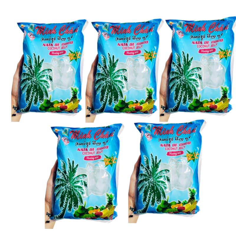   Chính Hãng  5Kg Thạch Dừa Túi Minh Châu Đặc Sản Bến Tre Thơm Ngon 
