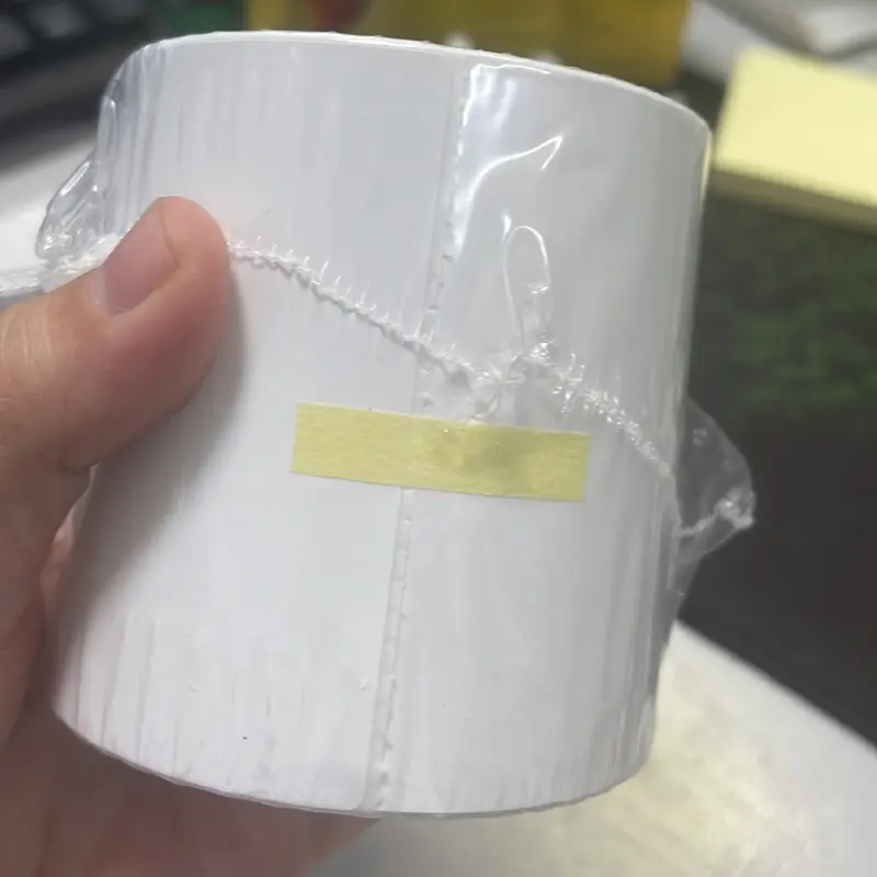 Giấy in nhiệt a7 khổ 75x100, Giấy dán in mã vận đơn sàn TMĐT dạng cuộn 300 tem 3