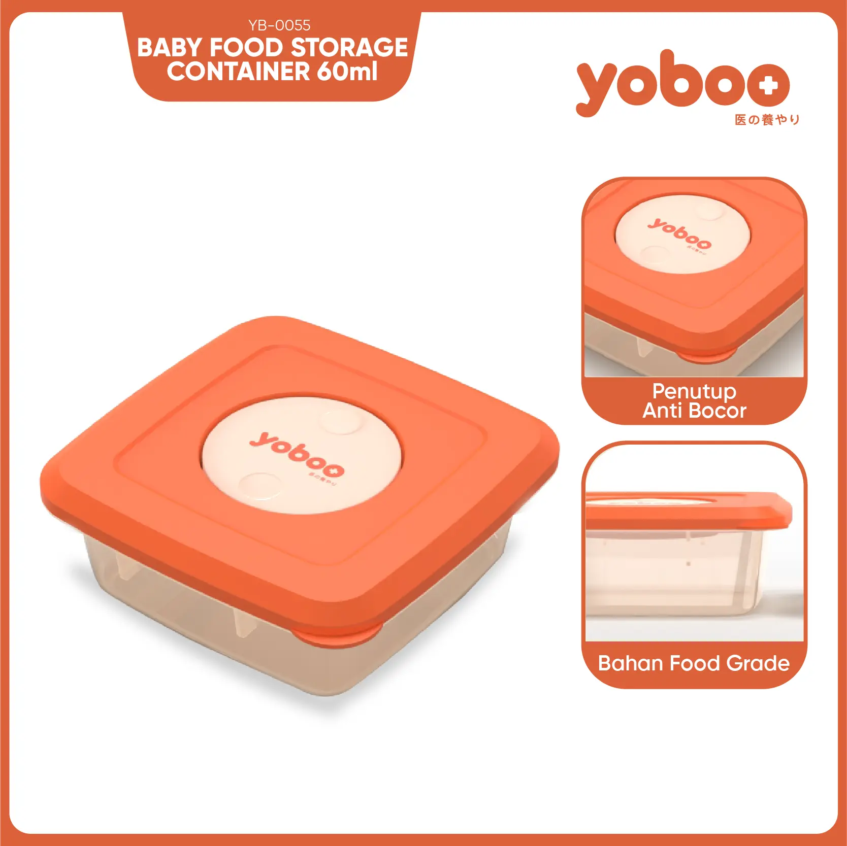 [COD] Yoboo Baby Food Storage Container Tempat Makan Kotak Makan Bayi ...
