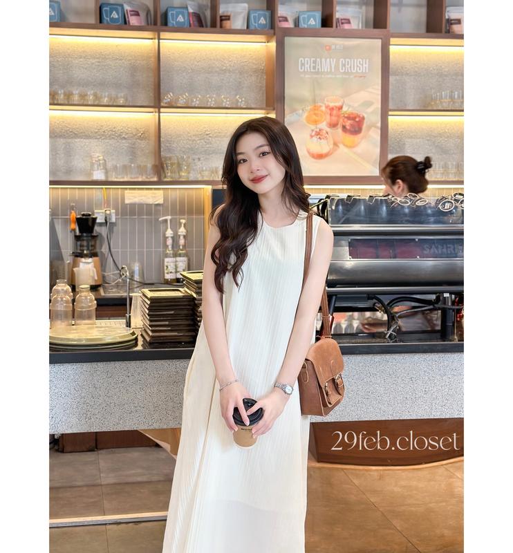 Váy ba lỗ đũi gân 2 lớp dáng xòe dài - 29feb.closet - V85 Nữ Dress Women | BigBuy360 - bigbuy360.vn Váy ba lỗ đũi gân 2 lớp dáng xòe dài - 29feb.closet - V85 Nữ Dress Women | BigBuy360 - bigbuy360.vn