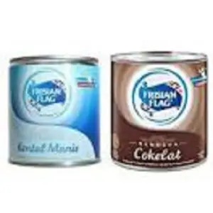 2 PCS BONUS 3.000 SUSU KENTAL MANIS FRISIAN FLAG KALENG 370GR Flag Baking Food Milk Makanan Halal Cream Etawa
