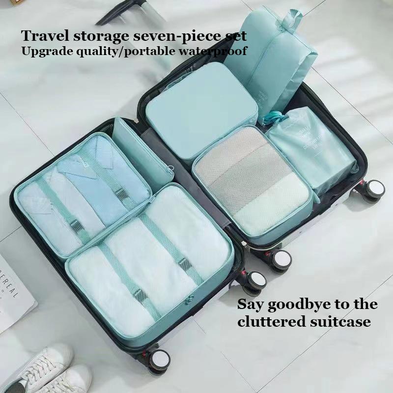 【SG Ready Stocks】New Travel Storage Bag Underwear Shoe Clothes Storage Package Tourist Tidal Bag Drawstring Bag Wash Bag 3