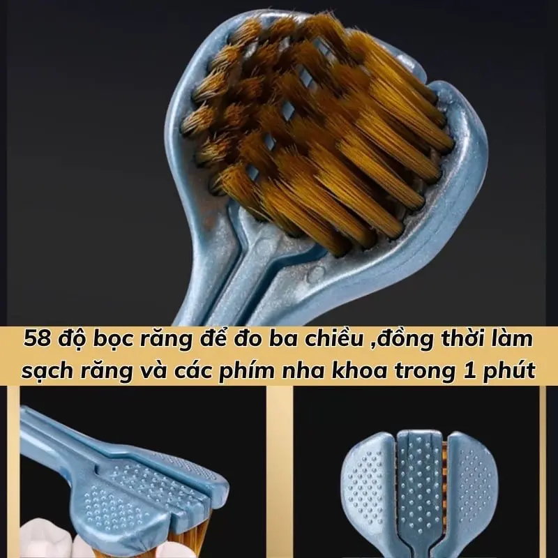 Hộp 4 Chiếc Bàn Chải Đánh Răng Đa Chiều Chải 3 Mặt, Lông Mềm Đánh Bay Mọi M� 4