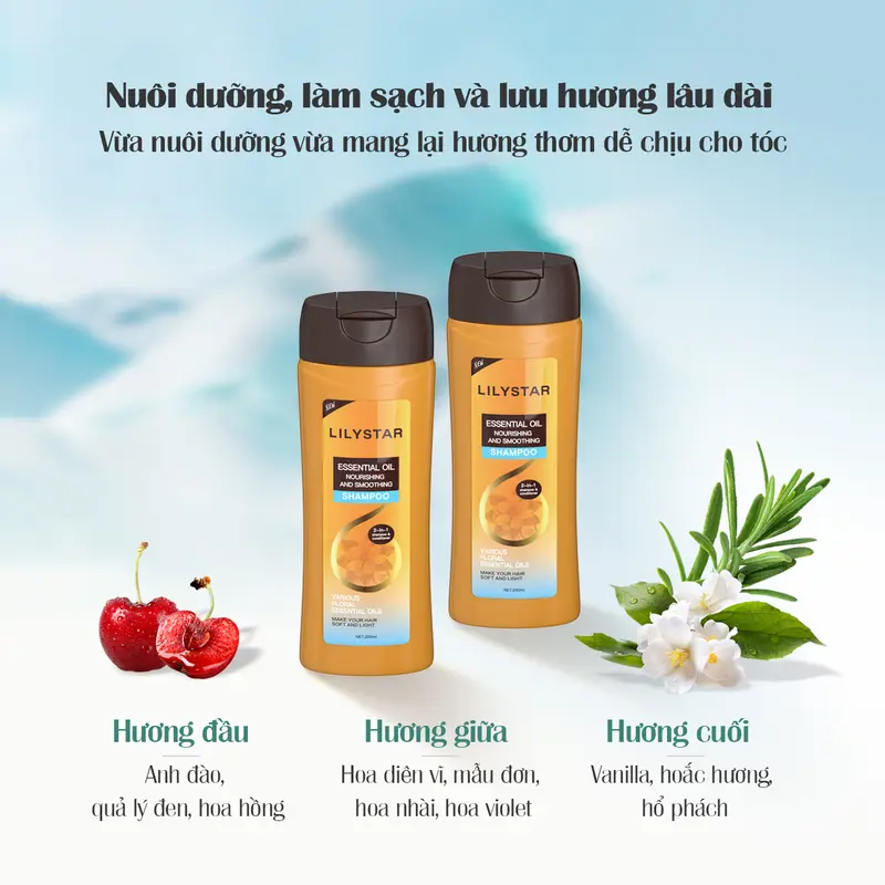 [GIẢM SÂU THÁNG 7] Gội Xả Tặng Sữa Tắm 2in1 Lilystar Giúp Làm Sạch, Lưu Hương Thơm Lâu, Nuôi Dưỡng Tóc Và Không Làm Bết Tóc (200ml) 4