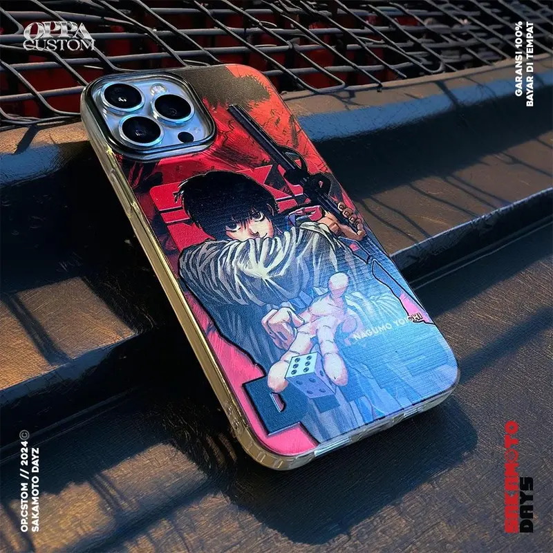 Premium Feather Case Anime SAKAMOTO DAYZ - NAGUMO YOICHI Edition Oppa Custom - Casing Softcase Oppacustom 7