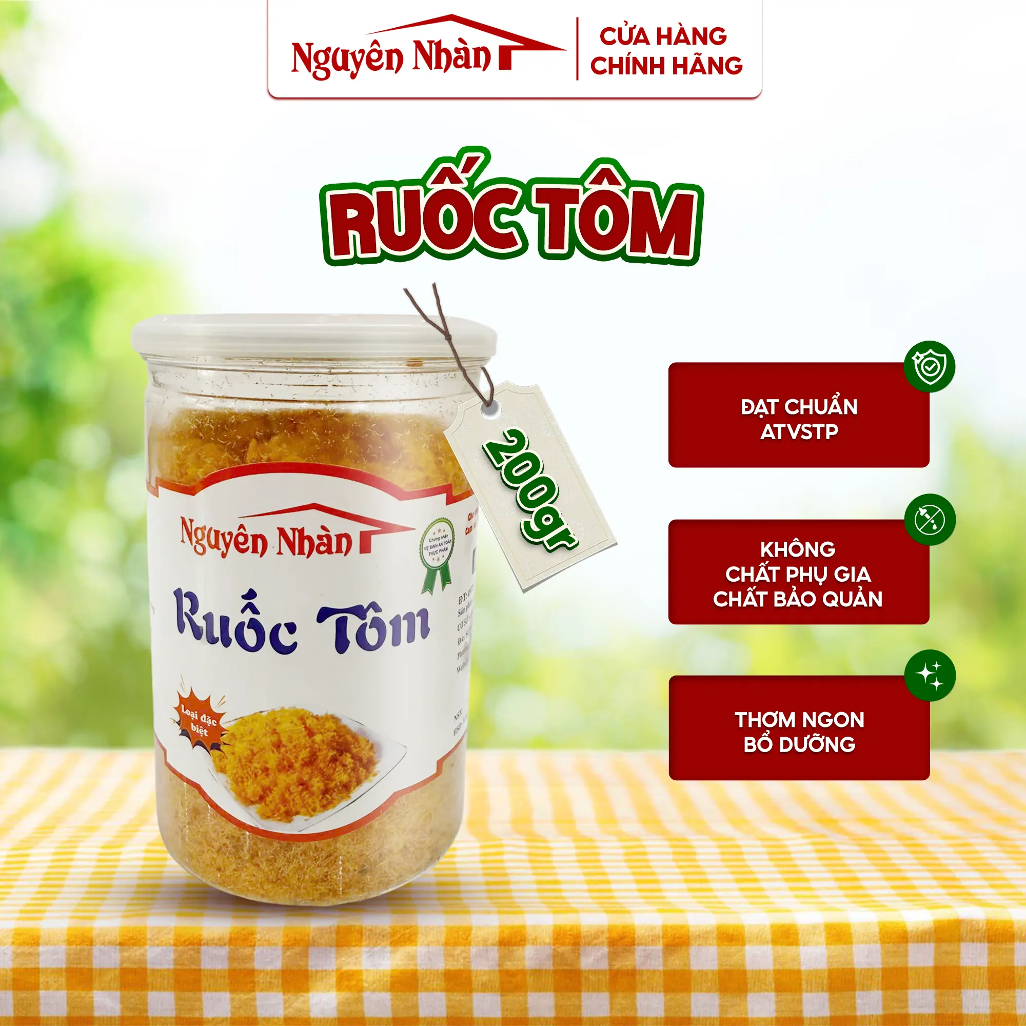 [200gr] Ruốc Tôm Nguyên Nhàn Đặc Sản Quảng Ninh - Chất Lượng Loại 1 Food