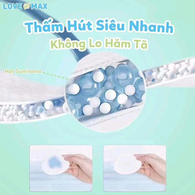 [ COMBO 2 BỊCH KÈM QUÀ TẶNG ] TÃ LOVE MAX ĐỦ SIZE DÁN VÀ QUẦN DÀNH CHO BÉ Voi Kem Đồ Chơi 5