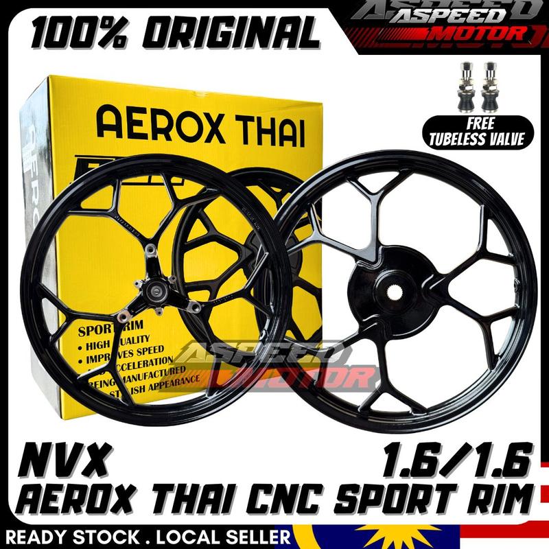 🔥 100% ORIGINAL AEROX THAI CNC SPORT RIM 17 inch 1.6/1.6-17 - TikTok ...