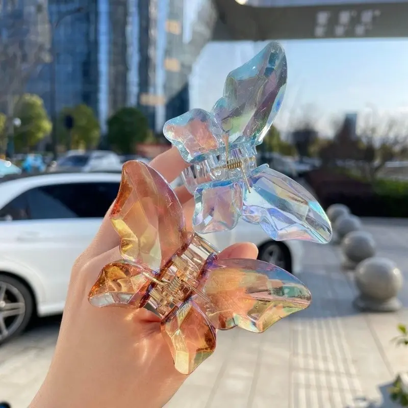 JEPITAN RAMBUT JUMBO MODEL KUPU KUPU GLOSSY CRYSTAL / JEDAI SALON KOREAN BUTTERFLY 6