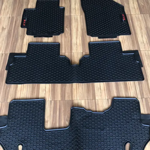 Thảm lót sàn cao su đúc xe Suzuki XL7/ XL-7 mẫu 3 hàng ghế, hàng không mùi cao cấp - Nissin tổ ong