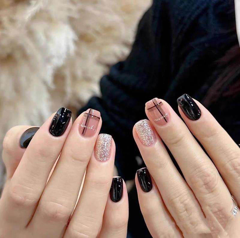 Nail Box Hin Nail Form Ngắn Họa Tiết mã Hin-192