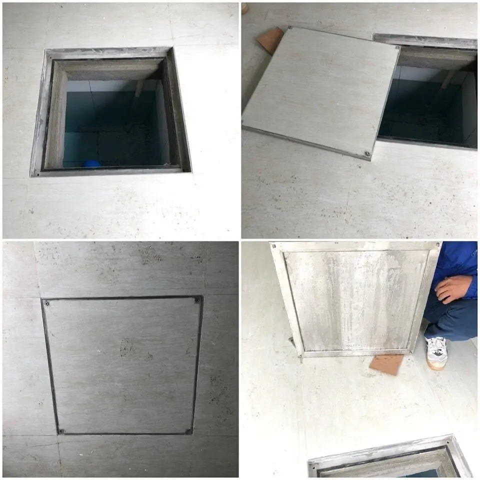 Nắp bể  nước ngầm inox 304 chống nước chịu tải 2 tấn bảo hành 3 năm nắp  bể