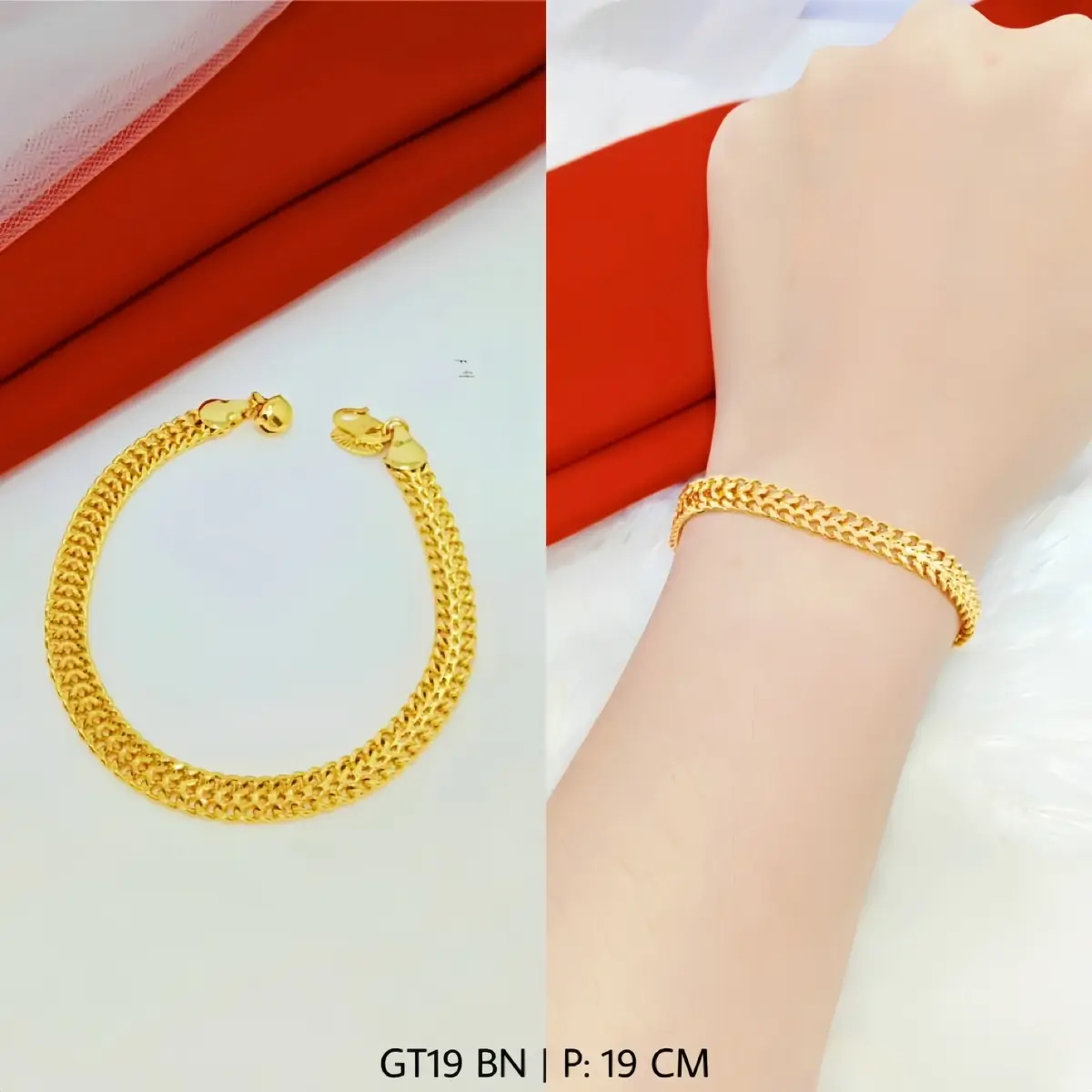 Gelang rantai wanita GT19-97O-43BB Kuning