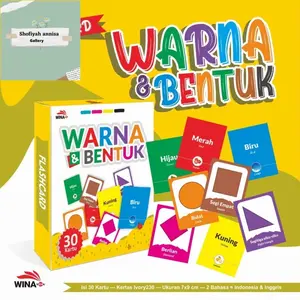 MURAH! FlashCard Warna dan Bentuk - Kartu Belajar - Ap230