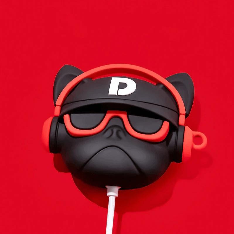Case airpods pro Vỏ Bọc airpods  Hình Thú Đựng Hộp Sạc Tai Nghe Bằng Silicon Dẻo Đẹp mã bulldo pro 0
