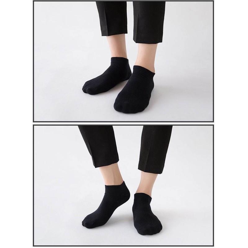 Product Introduction of Ready stock!!! 1 pair men women cotton ankle socks athletic casual solid stripe comfortable sock black white Grey 8
