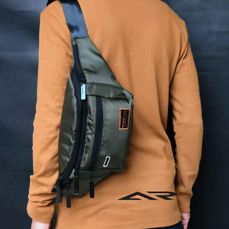 Tas Selempang Pria POLO AMSTAR Original Waistbag Extra Organizer pinggang 2